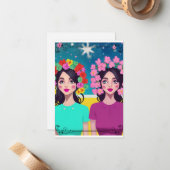 レディース開花ノートカード ノートカード (正面/裏面インサイチュ)