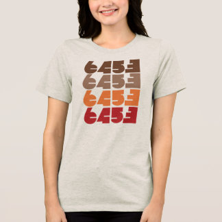 レディース6453マットブロックグラフィックTシャツ トライブレンドＴシャツ