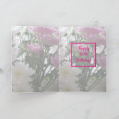 レディース80歳の誕生日フローラ カード (内部)