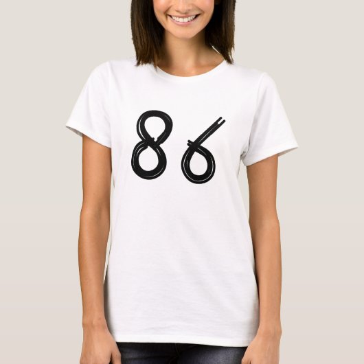 レディース86スキッドのデザイン Tシャツ (正面)