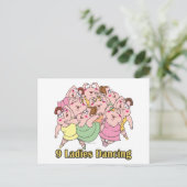 レディース9人踊り第9日目クリスマス シーズンポストカード (スタンド正面)