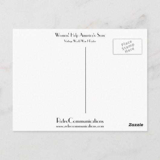 レディース!アメリカ救済の息子 ポストカード (裏面)