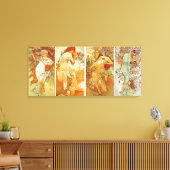 レディース・イン・フォー・シーズンヴィンテージ絵を描ズ キャンバスプリント (インサイチュ (リビング))