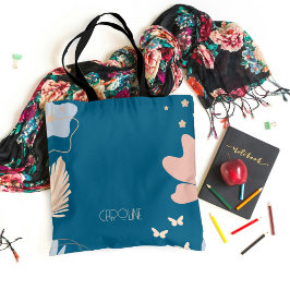 レディース エレガント ブルー ボヘミアンスタイル かわいいトートバッグ トートバッグ