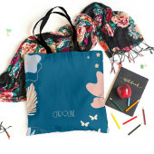 レディース エレガント ブルー ボヘミアンスタイル キュート トートバッグ