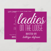 レディース・オン・ザ・ルース パーソナライズド 招待状 (正面/裏面)