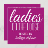 レディース・オン・ザ・ルース パーソナライズ 招待状 (正面/裏面)