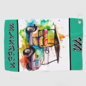 レディース ゴルフ タオル オーダーメイド (横)