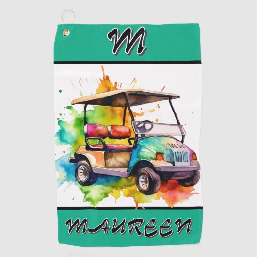 レディース ゴルフ タオル オーダーメイド (正面)