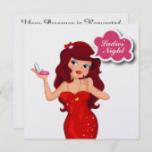 レディース・ナイト・アウト - SRF 招待状 (正面/裏面)