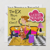 レディース・ナイト・アウト - SRF 招待状 (正面/裏面)