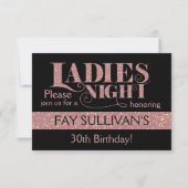 レディース ナイト インビテーション デザイン (正面)