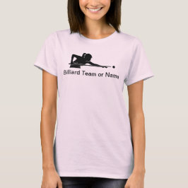 レディース ビリヤード プールリーグ チームTシャツ オーダーメイド Tシャツ