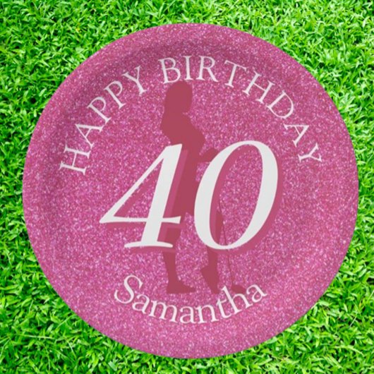 レディース ピンク ギター 大きな誕生日 ペーパープレート