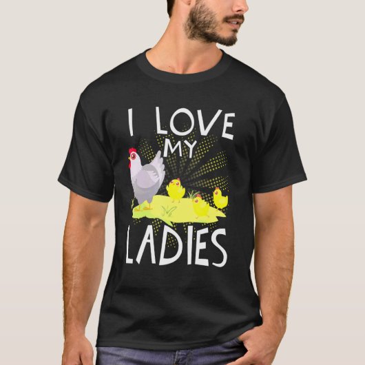 レディース ファーマー チキン大好き Tシャツ (正面)
