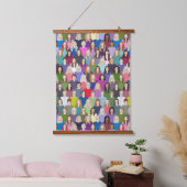 レディース&フェミニストウッドトップウォールタペストリー 吊り下げ型タペストリー (寝室)