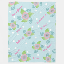 レディース フリースブランケット