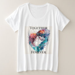 レディース プラスサイズ フォーエバー Tシャツ