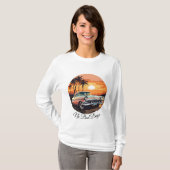 レディース ベーシック 長袖Tシャツ Tシャツ (正面フル)
