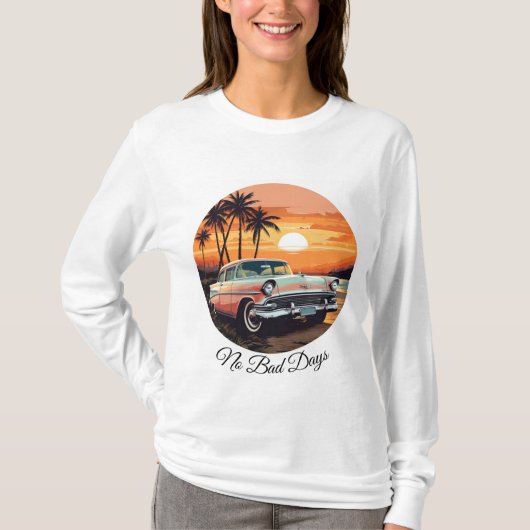 レディース ベーシック 長袖Tシャツ Tシャツ (正面)