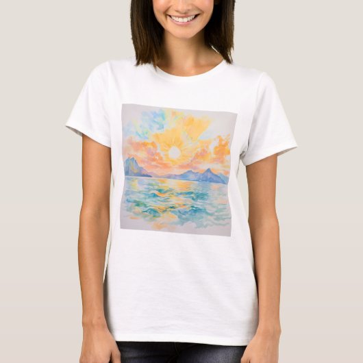 レディース ベーシック Tシャツ (正面)