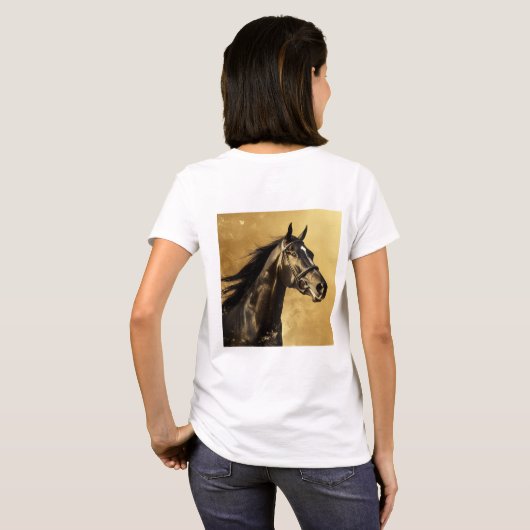 レディース ベーシック Tシャツ (裏面フル)