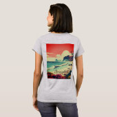 レディース ベーシック Tシャツ (裏面フル)