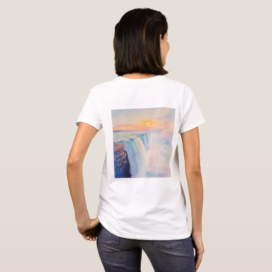 レディース ベーシック Tシャツ (裏面フル)