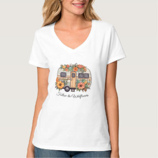 レディース ベーシック Vネック Tシャツ