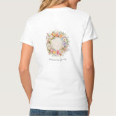 レディース ベーシック Vネック Tシャツ (裏面)