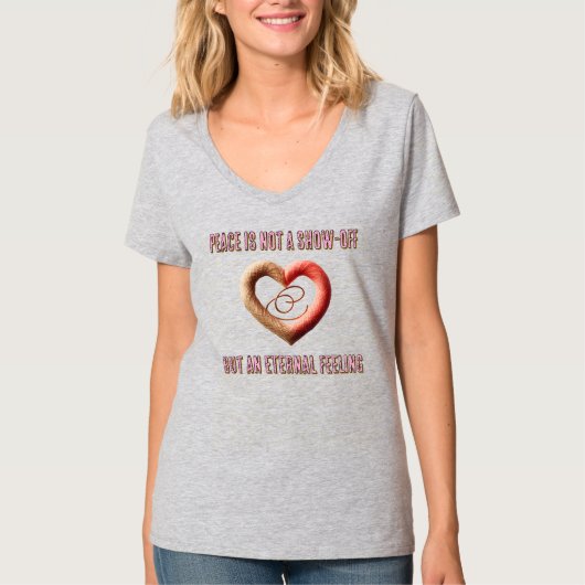 レディース ベーシック Vネック Tシャツ (正面)
