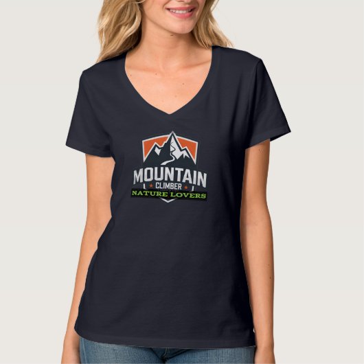 レディース ベーシック Vネック Tシャツ (正面)