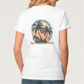レディース ベーシック Vネック Tシャツ (裏面)