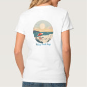 レディース ベーシック Vネック Tシャツ (裏面)
