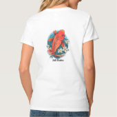 レディース ベーシック Vネック Tシャツ (裏面)