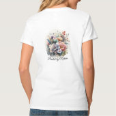 レディース ベーシック Vネック Tシャツ (裏面)