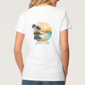 レディース ベーシック Vネック Tシャツ (裏面)