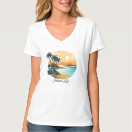 レディース ベーシック Vネック Tシャツ