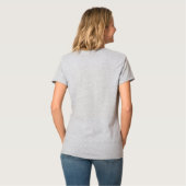 レディース ベーシック Vネック Tシャツ (裏面フル)