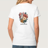 レディース ベーシック Vネック Tシャツ (裏面)