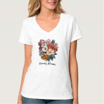 レディース ベーシック Vネック Tシャツ