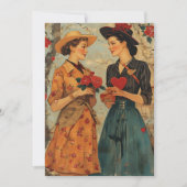 レディース ヴィンテージ バレンタインデー シーズンカード (正面)