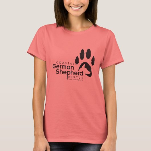 レディース「ヴィンテージ」リンガーTシャツ – 沿岸GSR Tシャツ (正面)