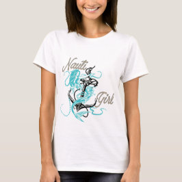 レディース 海洋 ナウティ ガール シーフォーム マーメイド Tシャツ