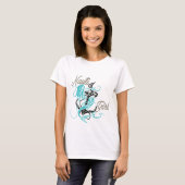 レディース 海洋 ナウティ ガール シーフォーム マーメイド Tシャツ (正面フル)