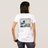 レディース-素晴らしい波 Tシャツ (裏面フル)