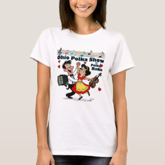 レディース 0-H-I-0 ポルカ柄Tシャツ Tシャツ