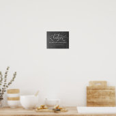 レディース – Chalkboard結婚のバスルーム記号 ポスター (キッチン)