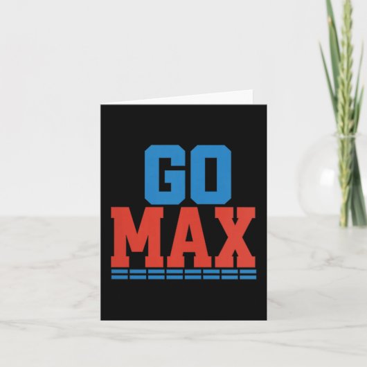 レディース Go Max シャツ！ Go Max ならビッグに！それとも Go Home しよう  カード (正面)