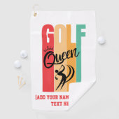 レディース GOLF QUEEN カスタムネーム ゴルフタオル (インサイチュ)